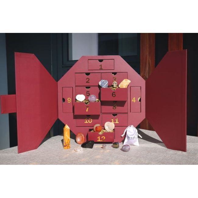CH Custom Mystery Box Christmas Advent Calendar Gift Box with 24 Storage Drawers Countdown Present Set