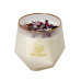 C&H Handmade Soy Way Flower Candle Customized Package Logo Glass Candle For Home Deco