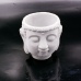 CHHC Custom Cement Buddha Head Candle Jar with Lid Unique Aromatherapy Container with Personalized Logo for Home Decor Gift