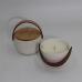 C&H Unique Design Custom Soy Wax Scented Candle White Ceramic Home Decor Diwali Beeswax Bougies Kerzen with Private Label