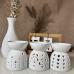 C&H New Design Aromatherapy Tarts Holder Ceramic Hollow Out Essential Fragrance Aroma Incense Ceramic Oil Burner