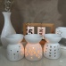 C&H New Design Aromatherapy Tarts Holder Ceramic Hollow Out Essential Fragrance Aroma Incense Ceramic Oil Burner