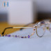 C&H Customized Design Natural Quartz Crystal Sun Glass Chain Crystal Beaded Chain Eyeglasses Cord
