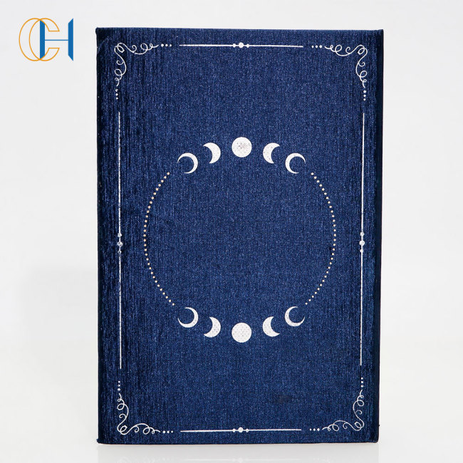 C&H Customized Embroidery Evil Eye A5 Self-care Plain Paper Leather Customize Hardcover Softcover Journals