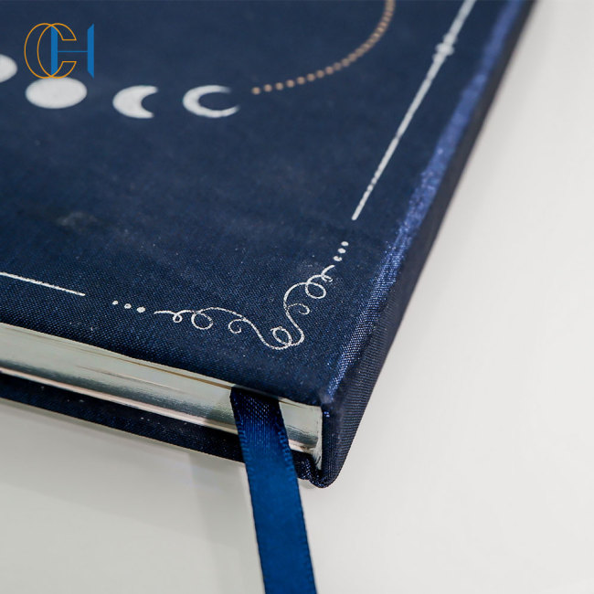 C&H Customized Embroidery Evil Eye A5 Self-care Plain Paper Leather Customize Hardcover Softcover Journals