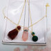 C&H Luxury Crystal Essential Oil Bottle Necklace Multi Color Crystal Bottle Shape Pendant Necklace