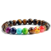 C&H Customized Design Handmade String Natural Stone Beaded Bracelet Elastic Beads Crystal Stone Bracelet