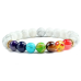 C&H Customized Design Handmade String Natural Stone Beaded Bracelet Elastic Beads Crystal Stone Bracelet