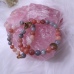 C&H Handmade Elastic String Tiger Eye Stone Evil Eye Charm Bracelet Natural Stone Crystal Life of Tree Charm Bracelet