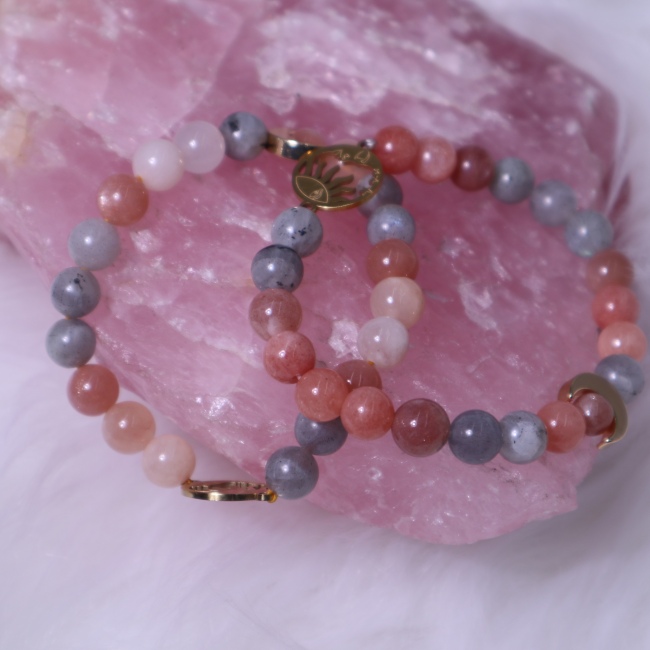C&H Handmade Elastic String Tiger Eye Stone Evil Eye Charm Bracelet Natural Stone Crystal Life of Tree Charm Bracelet