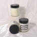 C&H Home Decoration Round Glass Bottle Candle Customized Logo Soy Wax Candle Jar for Gift
