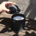 C&H Wholesale Engrave Moon Empty Cement Candle Jars Concrete Round Candle Jars With Lid