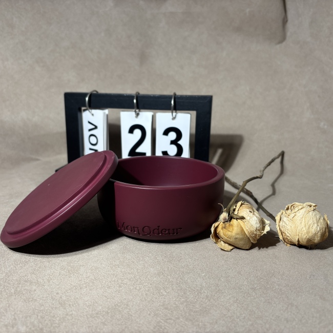 C&H Customized Logo 12OZ Big Capacity Candle Jar Debossed Logo Home Perfume Fragrance Candle Container for Home Deco