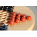 C&H Chinese Checkers Games Natural Crystal Stone Chinese Checkers Board Game with 60 Glass Wooden Board Family Fun Game Set