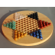 C&H Chinese Checkers Games Natural Crystal Stone Chinese Checkers Board Game with 60 Glass Wooden Board Family Fun Game Set