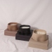 C&H Luxury Wholesale Custom Private Label Irregular Empty Ceramic Jar BPA Free Eco-Friendly Handcrafted Soy Wax Scented Candle