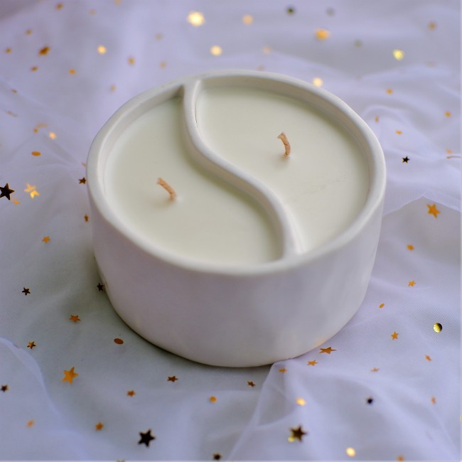 C&H Wholesale Customized Luxury Cement Candles Jar Soy Wax Scented Candles Jar for Christmas Easter Home Decoration