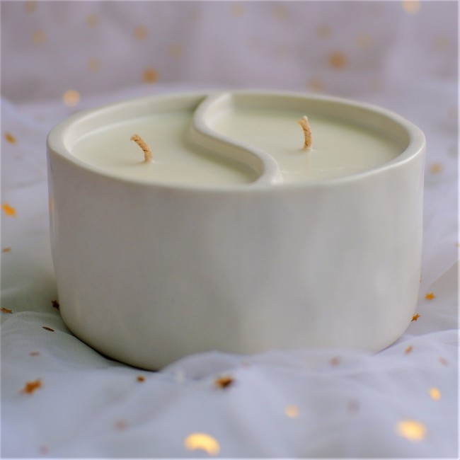 C&H Wholesale Customized Luxury Cement Candles Jar Soy Wax Scented Candles Jar for Christmas Easter Home Decoration