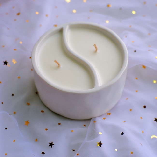 C&H Wholesale Customized Luxury Cement Candles Jar Soy Wax Scented Candles Jar for Christmas Easter Home Decoration