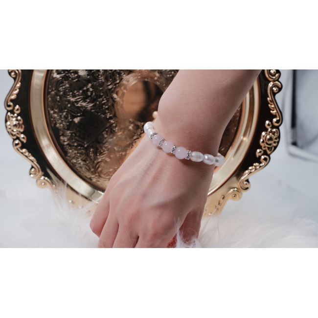 C&H Fine Jewelry Crystal Beaded Pyramid Style DIY Bracelet with Handmade Charm for Christmas New Year Halloween