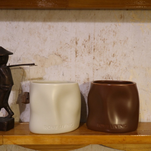 C&H Wholesale High Quality Unique Design Customized Matt White Ceramic Handmade Environment-Friendly Home