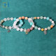 C&H Beast Gift Crystal Beaded Bracelet Customized Moon Star Charm Jade Crystal Beads Bracelets