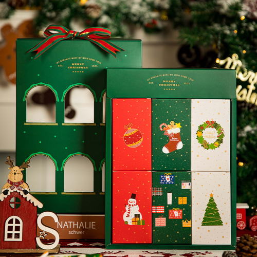 CHHC 2024 Luxury Christmas Calendar Gift Box with 24 Storage Drawers Countdown to Christmas Hot Gift Decoration Advent Calendar
