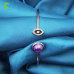 C&H Customized Design CZ Natural Stone Bangle High Quality Evil Eye Crystal Bangle