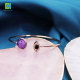 C&H Customized Design CZ Natural Stone Bangle High Quality Evil Eye Crystal Bangle