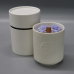 C&H Customized Logo Ceramic Soy Wax Candle Jar Crystal Flower Scented Wax Candle Home Deco