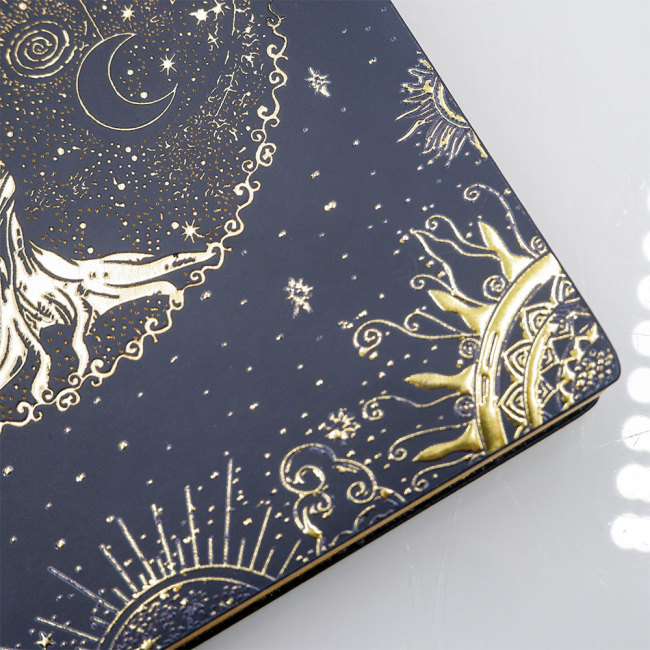 C&H Customized Leather Journal Embossed Crystal Life Tree Notebook for Best Gift