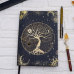 C&H Customized Leather Journal Embossed Crystal Life Tree Notebook for Best Gift