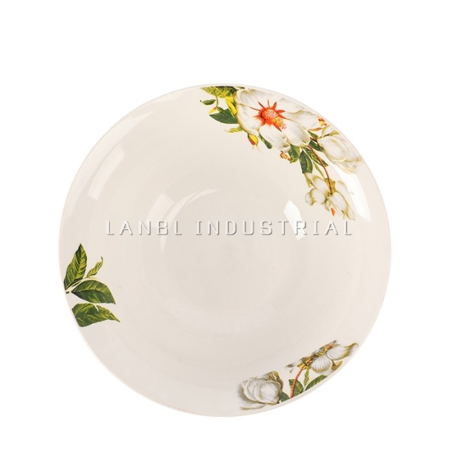 Hot Sale 10" Porcelain Bowl Decal Ceramic Dinnerware For Rice And Soup
