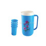 Customized 5 Pcs Set Plastic PP Water Jug With 4 Cups Factory Price