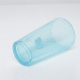 15 OZ Transparent Threaded Glass Cup for Beer Drinking and Coffee Drinking