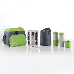 11Pcs/Set Stainless Steel Vacuum Hot Lunch Bento Boxes With Bag