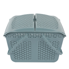 Top Sale Multi-purpose Plastic Clothes Storage Basket with Handle Bathroom Shower Sundries Storage Basket