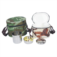 Portable Insulated  Thermos Stainless Steel Lunch Box  Tiffn Food Container