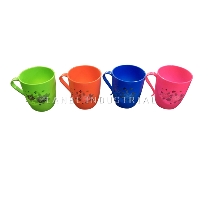 400ML Colorful Cheap Plastic Water Drinking Cup With Handle