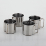 4 Pcs Set Outdoor Sublimation Carabiner Handle Stainless Steel Promotion Mug with Handle