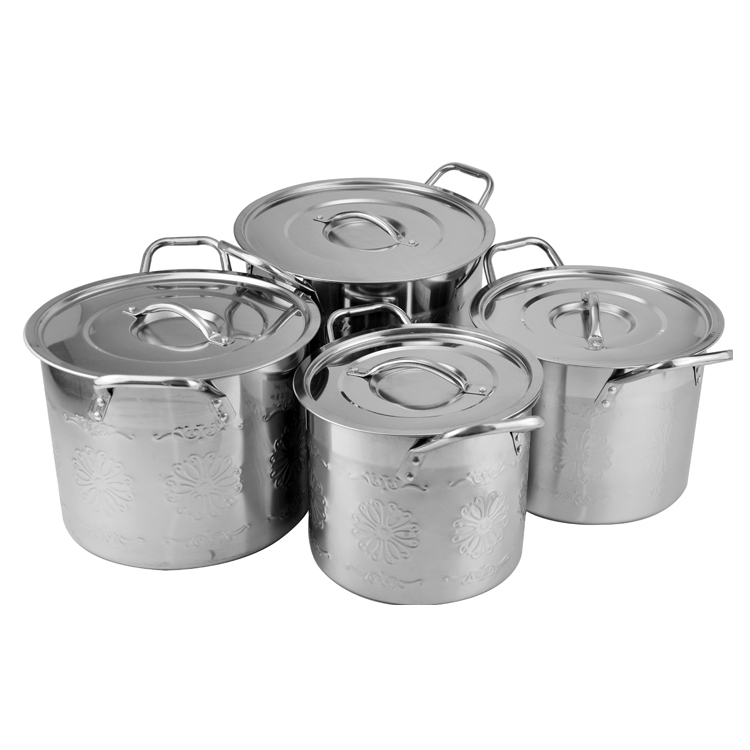 4-Pcs-Set-Stainless-Steel-Food-Warmer-Cooking-Stock-Pot-with-Embossing-Flowers-LBSP1105