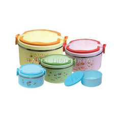 Set of 5 Pcs Stainless Steel Lunch Box Insulated Thermos Food Container