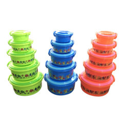 5 Pcs Plastic Keep Fresh Lunch Box Food Container  Lunch Box Bento