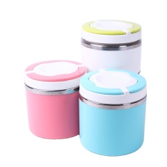 Customized 3 Pcs Set Thermal Proof Stainless Steel Lunch Box for Adults & Kids