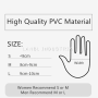 S M L Disposable Food Grade Powder Free PVC Vinyl Hand Gloves