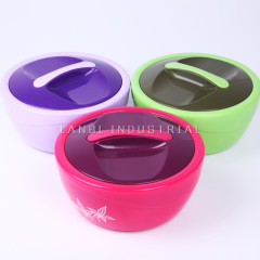 Set Of 3 Pcs Round  Stainless Steel Lunch Box Thermos Bowl Food Container