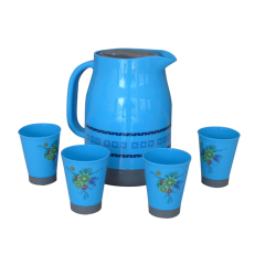 Customized 1.3L Kettle Plastic Water Jug Set With Cups