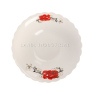 9" Decal White Ramen Bowl Ceramic Bowl with Customized Flower