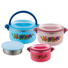 Set of 4 Pcs Stainless Steel Bento  Lunch Box Food Container Insulated