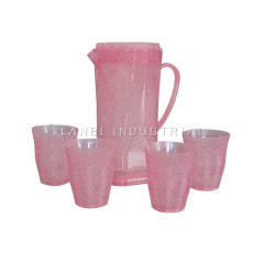 Customized Plastic Water Jug Set With 4 Cups Perfect Quality Factory Price